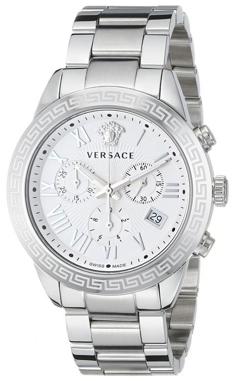 silver versace watch men|versace watches men price.